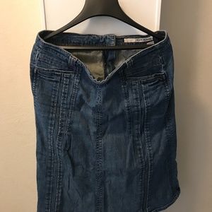 DKNY LONG DENIM SKIRT